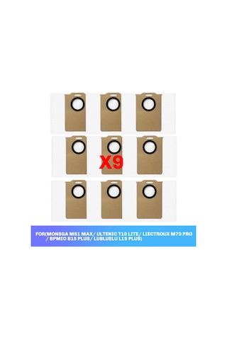 Junzhuodianpu Monsga Ms1 Max, Ultenic T10 Lite/t20 Pro, Liectroux M70 Pro, Bpmıo B15 Plus Ve Lubluelu L15 Plus Elektrikli Süpürgeler İçin Aksesuar Toz Torbaları.