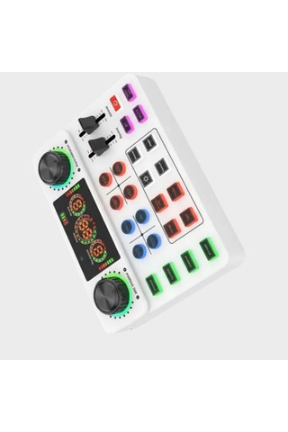 Bluetooth Destekli Canlı Yayın Ses Kartı Karaoke, Podcast Ve Efekt Kontrollü