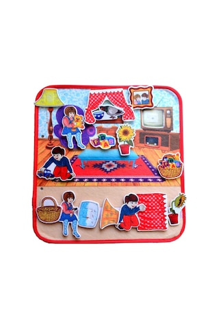 Tox Oturma Odası Keçe Cırtlı Aktivite Sayfası - Çocuk Etkinli