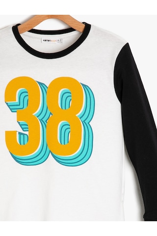 Koton Baskılı Pijama Seti Kırık Beyaz 9kkb24358ok Ekru