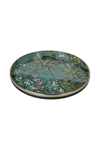 Lucky Art Jungle Dekoratif Tepsi 36cm Lyvu 017 Çok Renkli