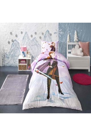 Taç Lisanslı Disney Frozen Breezy Tek Kişilik Nevresim Takımı