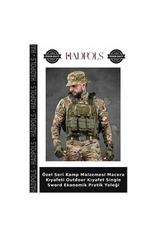 Hadpols Özel Seri Kamp Malzemesi Macera Kıyafeti Outdoor Kıyafet Single Sword Ekonomik Pratik Yeleği Kamuflaj