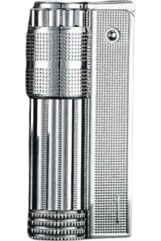 Premiumquality Tek Alevli Gümüş Metal Muhtar Çakmağı