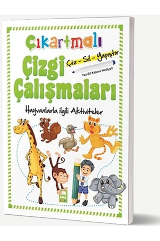 Çıkartmalı Çizgi Çalışmaları-Hayvanlarla Ilgili Aktiviteler