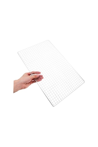 Trendooze Paslanmaz Çelik Barbekü Teli, Yapışmaz Izgara, Açık Hava Kamp İçin Kolay Temizleme