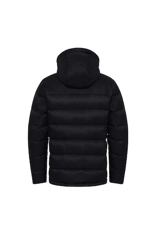 Jack Wolfskin Erkek Outdoor Montu Nebelhorn Down Siyah Kapüşonlu Renkli Siyah