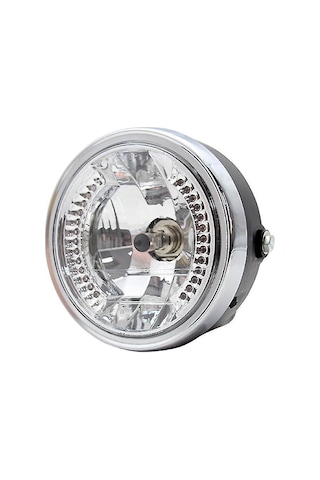 Aubyhe 8 İnç Motor Süspansiyeli Gündüz Farı, Retro Stili Led Ve Halojen Işık Kaynağı, Yüksek/düşük Far Seçeneği İle Yol Görüşünü Artırır