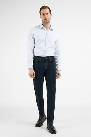 İmza Lacivert Gabardin 5 Cep Düz Paça Casual Slim Fit Pamuklu Denim Pantolon 1023255164 Lacivert