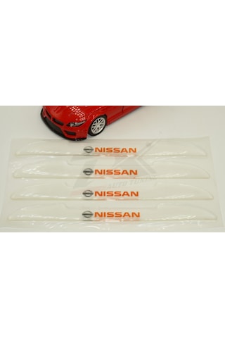 Nissan Logo Kapı Kenarı Koruma Şeffaf Kauçuk 3M Band New Style