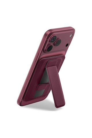 Zore Paris Avec Serisi Standlı Pu Magnetik Kartlık Bordo
