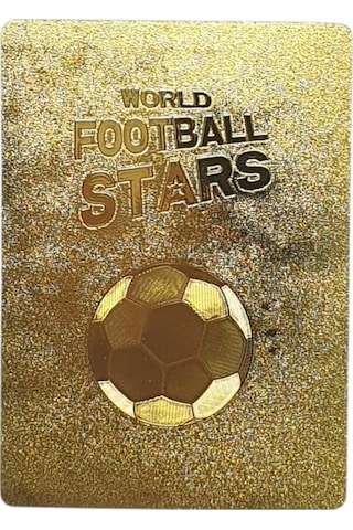 Futbolcu Kartları - Plastik Gold Kart - World Player - Zqj55