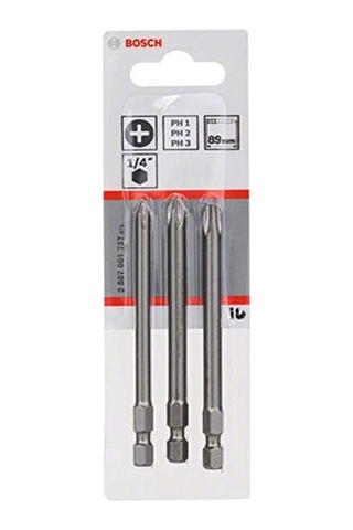 3 Parça.-set Ekstra Sert Tornavida Ucu Phillips Vidalar- Uzunluk 89 Mm