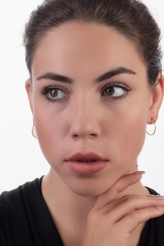 Lucente Küçük 20 Mm Halka Küpe, 925 Ayar Gümüş 238424232 Altın