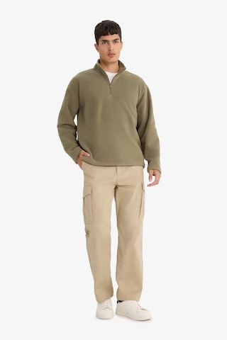 Defacto Relax Fit Yarım Fermuarlı Polar Sweatshirt F0448ax25aukh401 Haki-kh401
