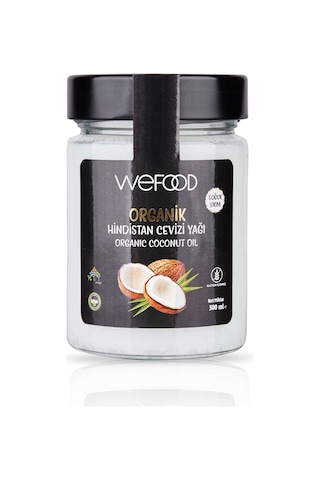 Wefood Organik Hindistan Cevizi Yağı Soğuk Sıkım 300 ML