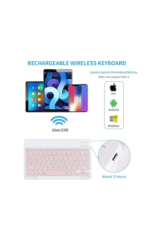 Valkyrie BL30-P 10" Bluetooth Kablosuz Klavye
