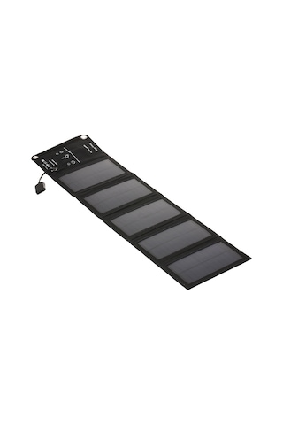 Moveevo Küçük Boy Fakat Güçlü 10w Güneş Enerjili Şarj Cihazı - Taşınabilir Katlanabilir Siyah Usb Telefon Şarj Aleti