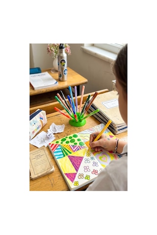Keçeli Kalem 12 Renk 1 Paket Maped 12 Li Keçeli Kalem Canlı Renkler Standlı İnnovation Jungle Color Peps Yıkanabilir