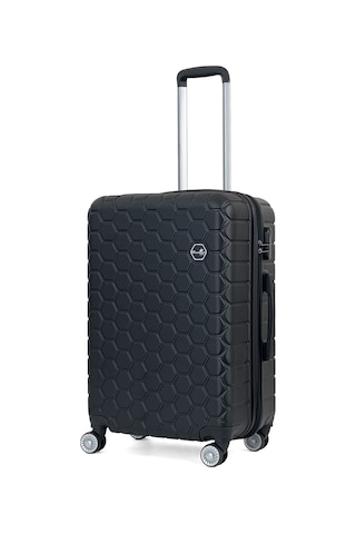 Reymond Luggage Altıgen Abs Seyahat Valizi, Orta Boy Siyah