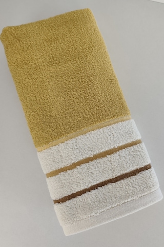 İpliği Boyalı Ucu Çizgili El Yüz Havlusu-%100 Pamuk Havlu