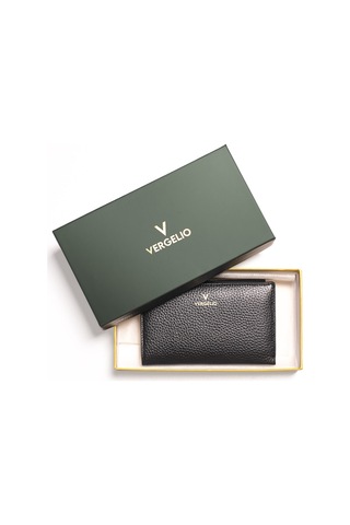 Black Cüzdan & Kartlık Kadın 2804 Vergelio Flother Wallet Card Holder Siyah