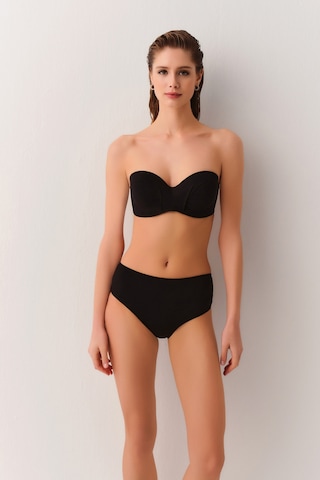 Suwen Yanı Drapeli Bikini Alt Sbn25275012 Siyah