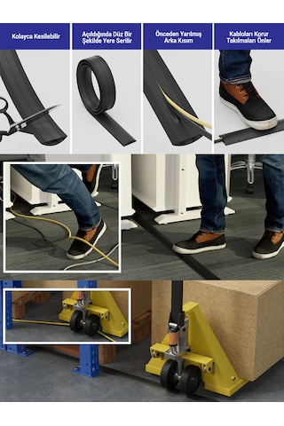 Greentech Esnek Kablo Kanalı Siyah / Gt-kk06