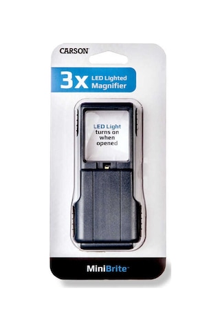 Carson Portable Magnifier Kaydırılabilir Koruyucu Kapaklı Büyüteç