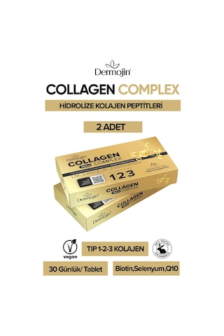 Dermojin 1000 MG Tip I-II-III Collagen Complex 2 x 30 Tablet