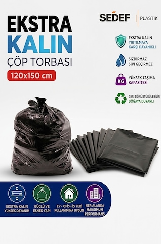 120x150 Çöp Ve Taşıma Torbası 3kg
