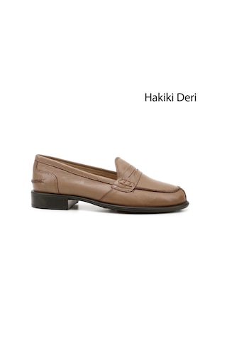 Gönderi(R) Gönderi R Kadın Vizon Antik Hakiki Deri Loafer Ayakkabı Gdza61324138 Vizon