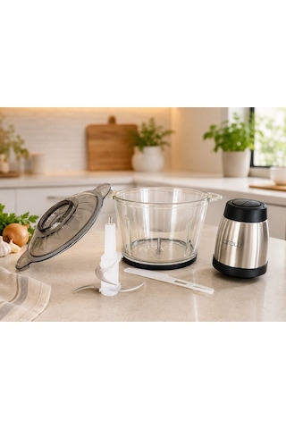 Easy Life TR-4453 300 W 4 Bıçaklı Cam Hazne Mutfak Robotu