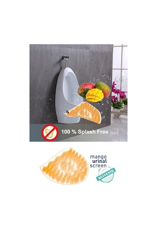 6 Adet - Mango Kokulu Pisuvar Süzgeci Lavabo Yer Gideri Koku Giderici Hijyenik Tuvalet Matı