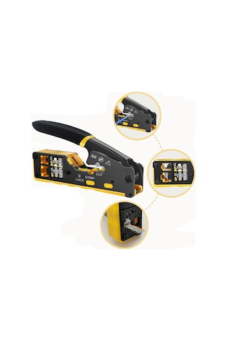 Electroon Cat5/cat6/cat7 Rj45-rj11 Ez-rj45 Sıkma Pensesi Yedek Bıçaklı 1 Adet