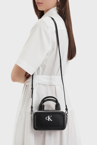 Calvin Klein Logolu Sabit Saplı Çanta Lv04f1257gub1 Bayan Çanta Lv04f1257g Ub1 Siyah