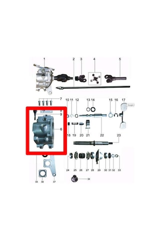 Yukı Yk250zh Ayder Geri Vites Kutusu Boş F1706
