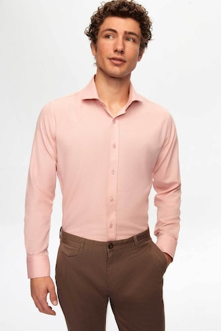 D'S Damat Ds Damat Slim Fit Gül Kurusu Italyan Yaka Dar Kesim Klasik Kravatlık Uzun Kollu Kolay Ütülenebilir 2HF02ORT5185 Gülkurusu