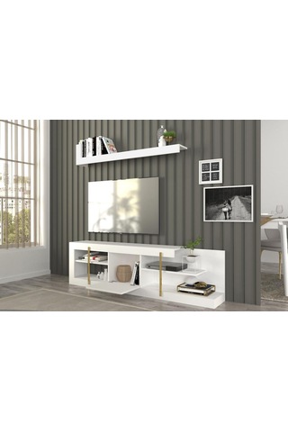 Dekorister Cascade Tv Ünitesi Beyaz
