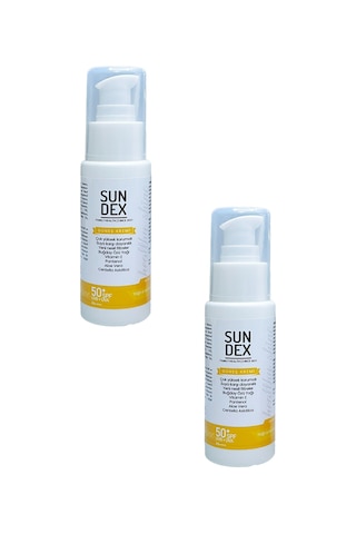 Sundex Healthy Shine Yağlı ve Karma Ciltler İçin Yüz Güneş Kremi SPF50+ 2 x 50 ML