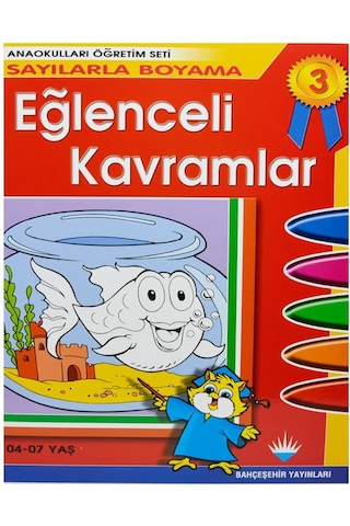 Eğlenceli Kavramlar (5 Kitap Birarada) - Anaokulları Öğretim Seti- Bahçeşehir Yayınları