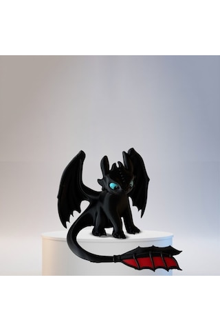 Gecenin Öfkesi Siyah Ejderha Toothless 11 Cm