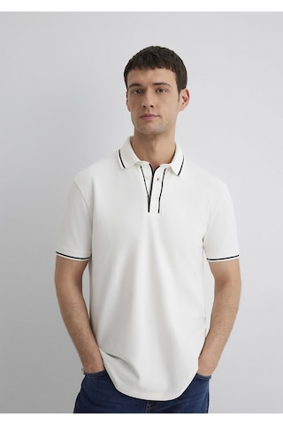 Mavi Regular Beyaz Erkek Polo Yaka T-shirt M0612648-70057 Beyaz