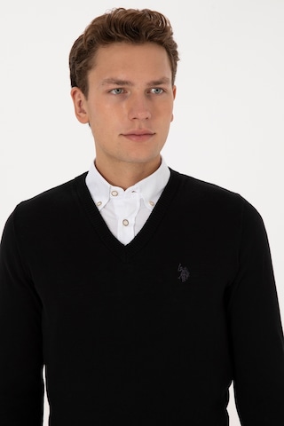 U.S. Polo Assn. Erkek Siyah Basic Kazak 50313662-VR046