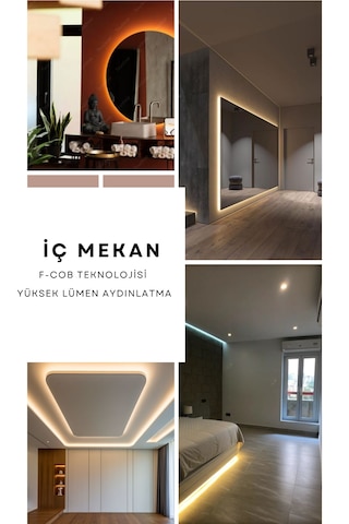 Ankara Teknik 220 Volt Cob Neon Led F-cob Led Yüksek Lümen Dış-ıç Mekan Günışığı 4 Metre