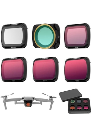 Dji Mavic Air 2 Lens Filtre Seti Mcuv Cpl Nd4 Nd8 Nd16 Nd32