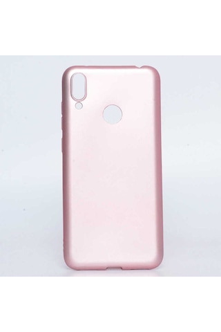 Huawei Y7 Prime 2019 Kılıf Zore Premier Silikon Kapak Rose Gold