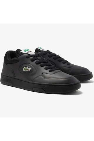 Lacoste Lineset 223 01 Leather Mens Sneaker Hakiki Deri Erkek Günlük Spor Ayakkabı Siyah