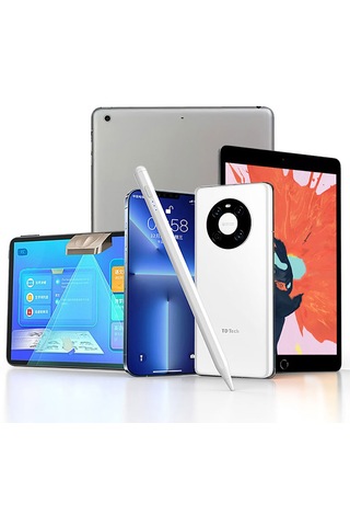 Zore Pencil 10 Magnetik Şarj Ve Eğim Özellikli Dokunmatik Çizim Kalemi-beyaz