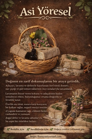 Asi Doğal Ritüel/tütsü Sepeti